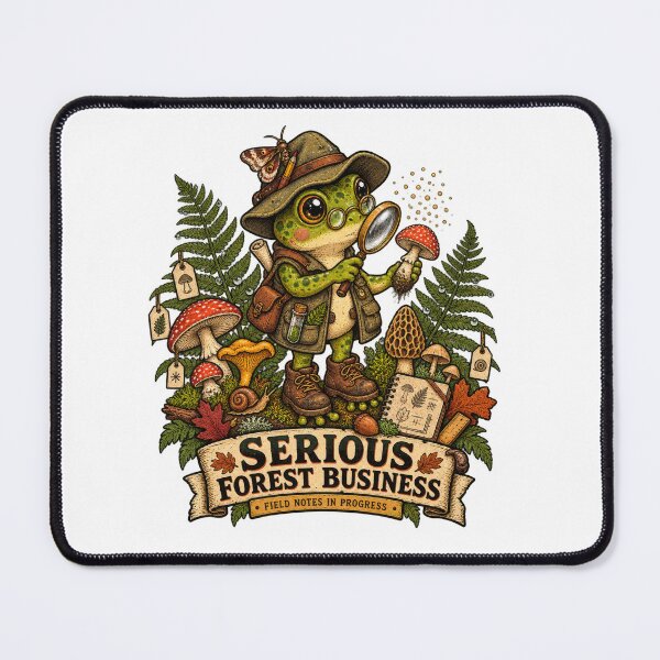 Item preview, Serious Forest Business Frog Explorer designed and sold by Trendy-Artistry.