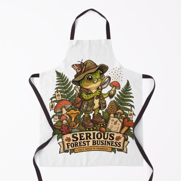 Item preview, Serious Forest Business Frog Explorer designed and sold by Trendy-Artistry.