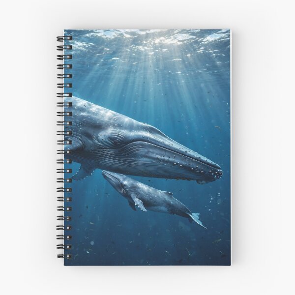 Item preview, Blue Whale Family  designed and sold by AwesomeDigiShop.