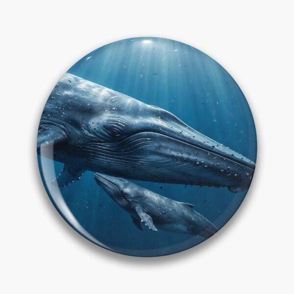 Item preview, Blue Whale Family  designed and sold by AwesomeDigiShop.