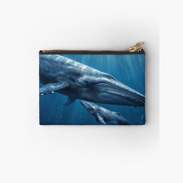 Item preview, Blue Whale Family  designed and sold by AwesomeDigiShop.