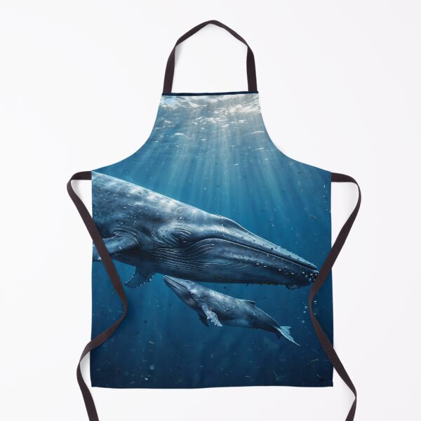 Item preview, Blue Whale Family  designed and sold by AwesomeDigiShop.