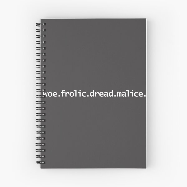 Item preview, Woe Frolic Dread Malice Four Tempers Gothic Dark Academia Aesthetic Illustration | Perfect Gift For You And Friends designed and sold by henriqueeher.