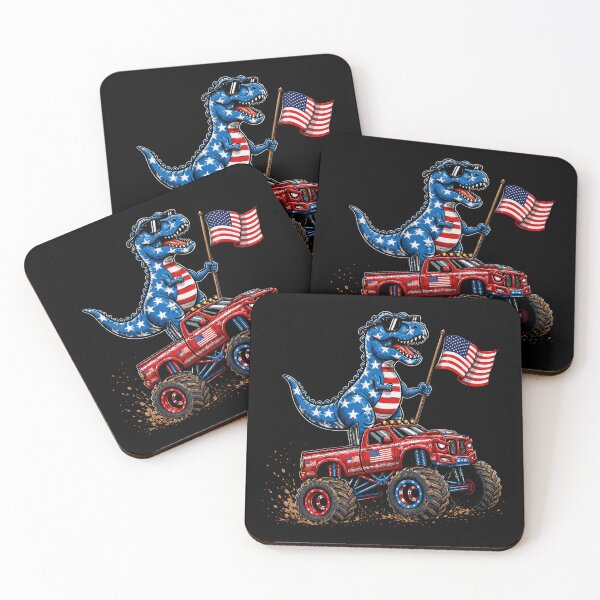 Item preview, Patriotic T Rex Monster Truck American Flag Adventure designed and sold by Moizento.