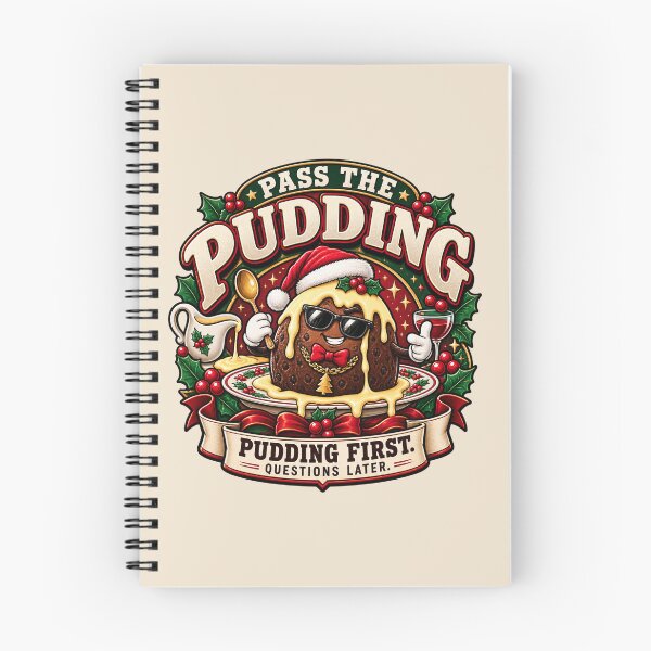 Item preview, Pudding First Questions Later – Funny Christmas Pudding designed and sold by warlistop.