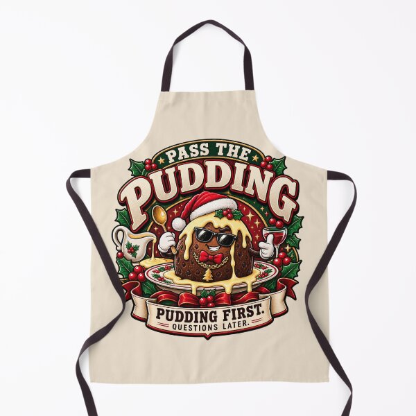 Artikelvorschau, Erst der Pudding, dann die Fragen – Lustiger Weihnachtspudding entworfen und verkauft von warlistop.