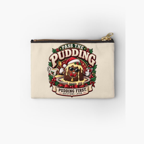 Item preview, Pudding First Questions Later – Funny Christmas Pudding designed and sold by warlistop.