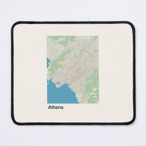 Item preview, Athens Minimalistic Map Art designed and sold by MapsNerd.