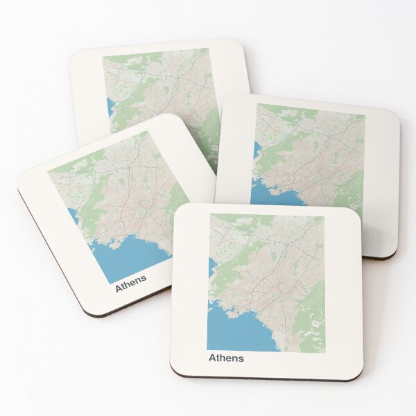Item preview, Athens Minimalistic Map Art designed and sold by MapsNerd.