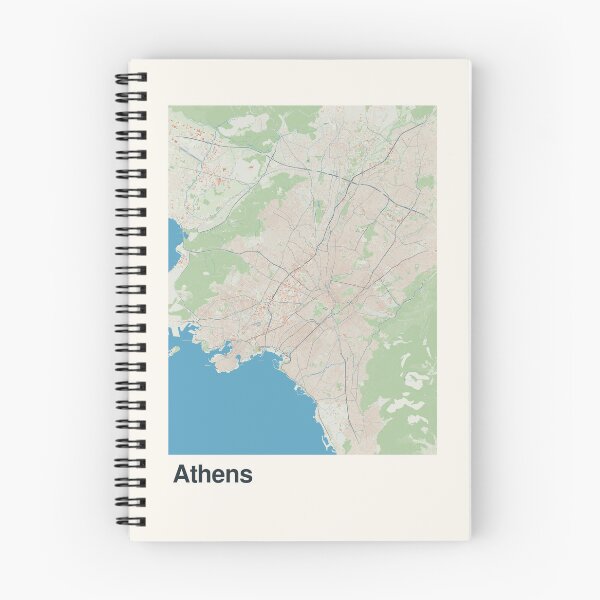 Item preview, Athens Minimalistic Map Art designed and sold by MapsNerd.