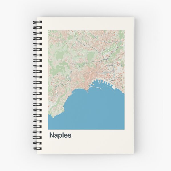 Artikelvorschau, Minimalistische Kartenkunst von Neapel entworfen und verkauft von MapsNerd.