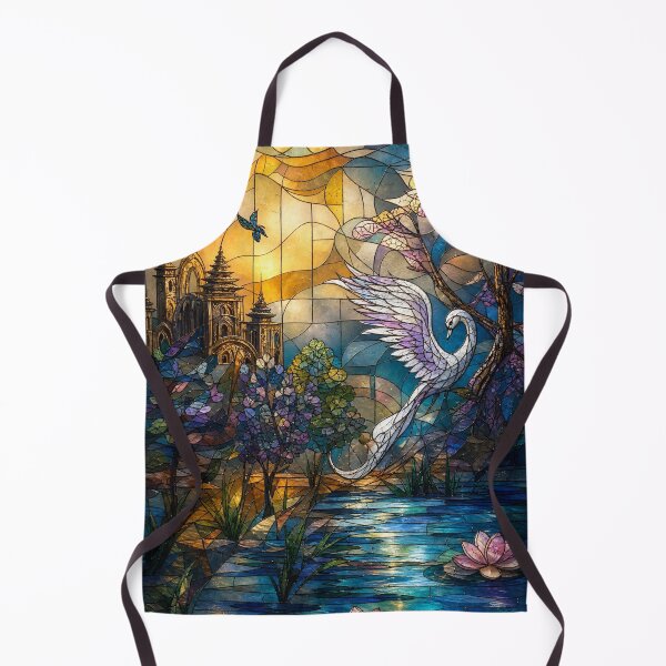 Item preview, Art08_The_Swan_Sanctuary_Stained_Glass designed and sold by Atillasanati.