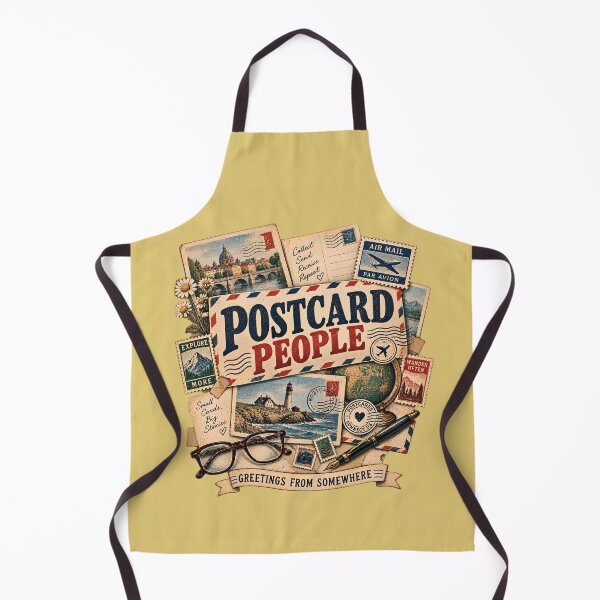 Item preview, Postcard People Vintage Mail Collector designed and sold by KakangMudi.