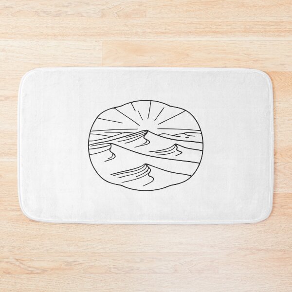 Item preview, A wide desert with small dunes in hand drawn sketch designed and sold by rasagamastore.