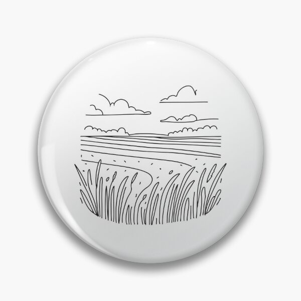 Artikelvorschau, Eine weite, offene Wiese mit hohem Gras in Skizzenform entworfen und verkauft von rasagamastore.