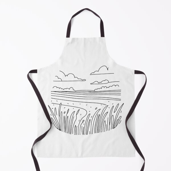 Item preview, A vast open field with tall grass in sketch style designed and sold by rasagamastore.