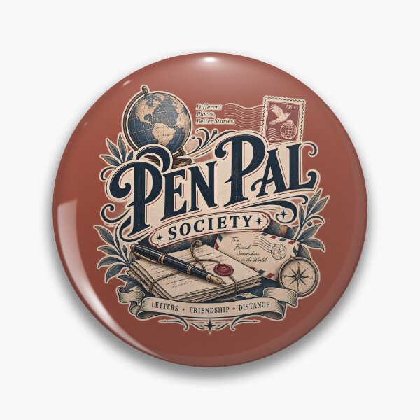 Item preview, Pen Pal Society Vintage Letter Writing Design designed and sold by KakangMudi.