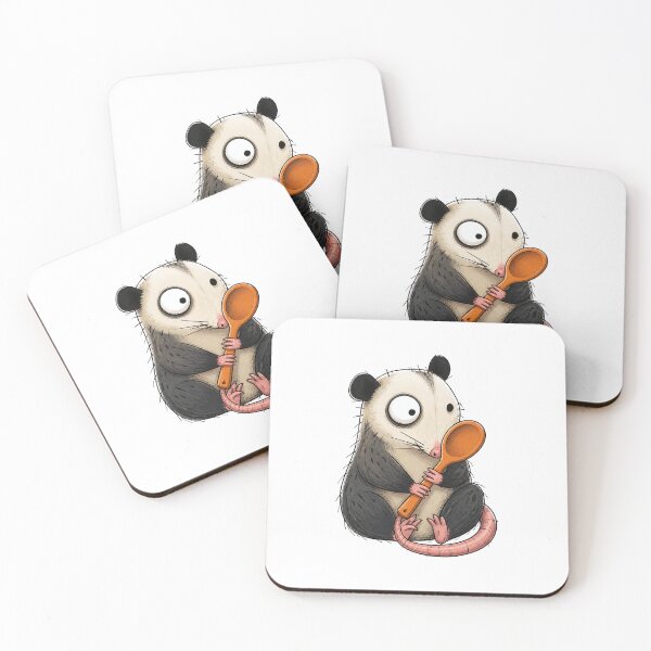 Item preview, Opossum with Wooden Spoon designed and sold by The-Art-of-D.