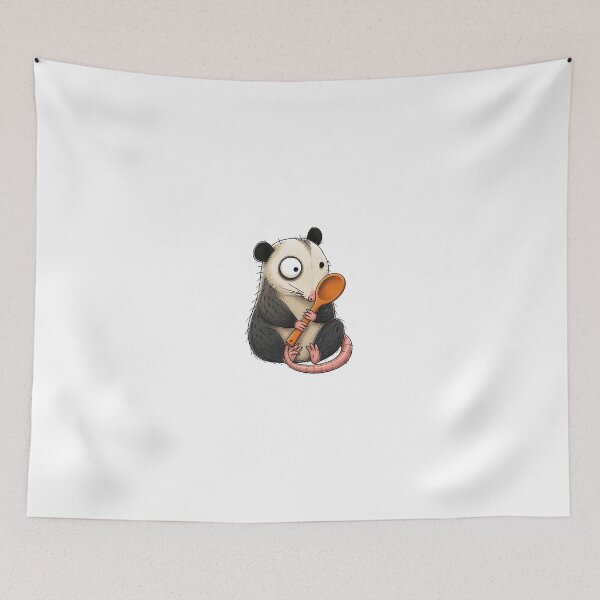 Item preview, Opossum with Wooden Spoon designed and sold by The-Art-of-D.