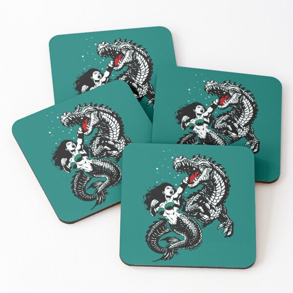 Item preview, Mermaid vs Loch Ness Monster designed and sold by HarleyWarren.
