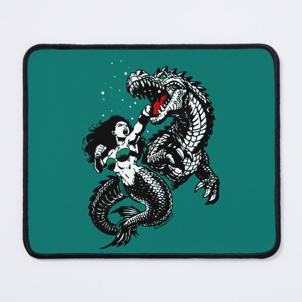 Item preview, Mermaid vs Loch Ness Monster designed and sold by HarleyWarren.