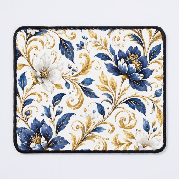 Item preview, Blue & Gold Botanical Flourish designed and sold by Julie Leisure Gardening.
