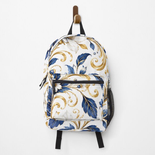 Item preview, Blue & Gold Botanical Flourish designed and sold by Julie Leisure Gardening.