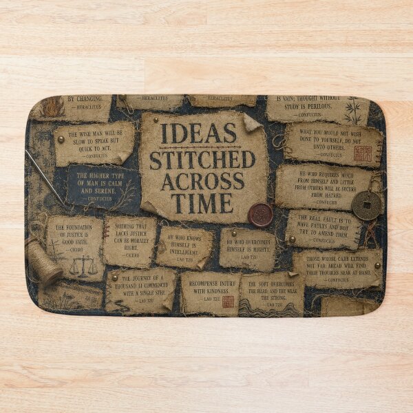 Item preview, Ancient Philosophy Stitched Quote Collage designed and sold by Qenlo.