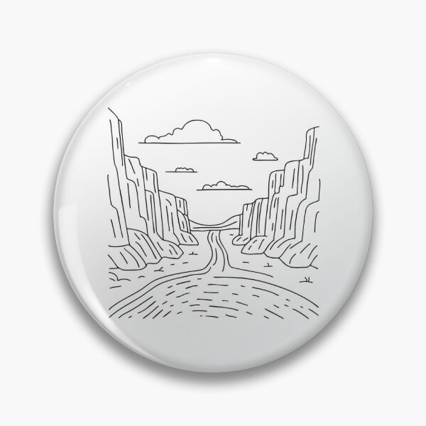 Item preview, A rocky valley with steep cliff walls in hand drawn doodle form designed and sold by rasagamastore.