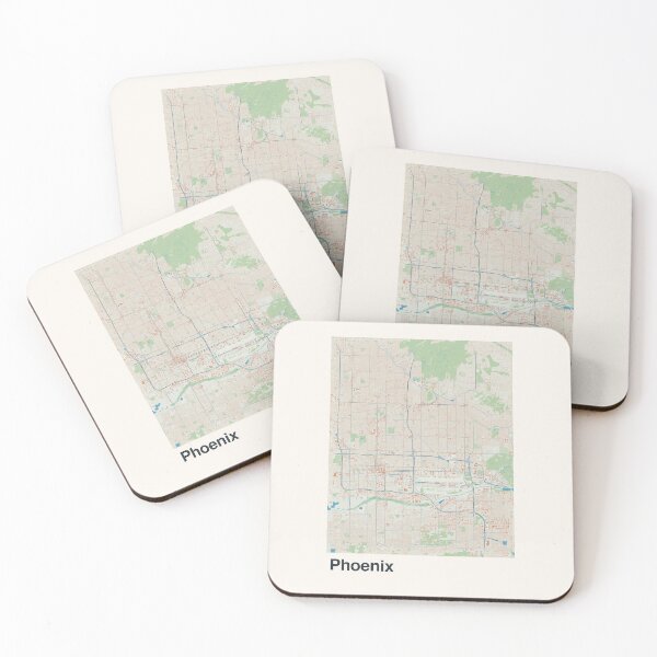 Item preview, Phoenix Minimalistic Map Art designed and sold by MapsNerd.