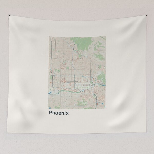 Item preview, Phoenix Minimalistic Map Art designed and sold by MapsNerd.