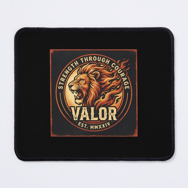 Item preview, Valor Lion Crest Strength Through Courage MMXXIV designed and sold by MagicArtzz.