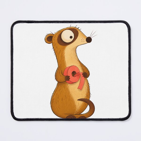 Item preview, Ferret with Coral Ribbon Roll designed and sold by The-Art-of-D.