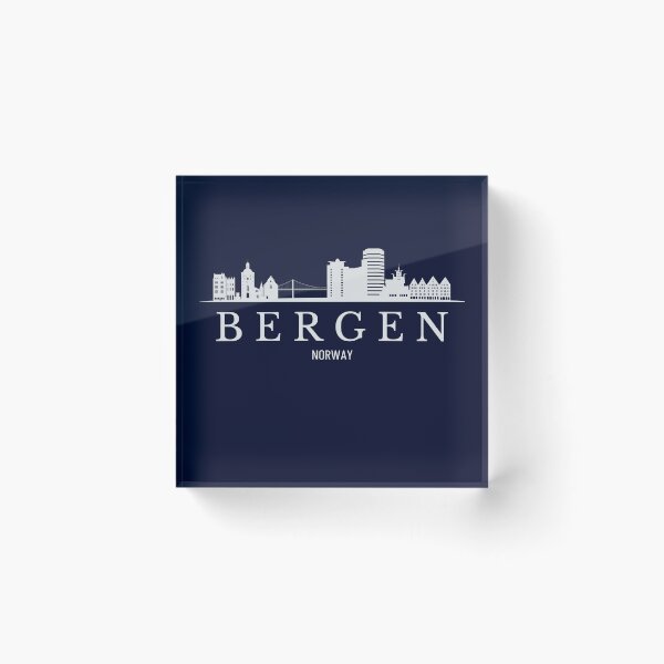 Artikelvorschau, Skyline von Bergen, Bergen, Norwegen entworfen und verkauft von Dressyourflag.