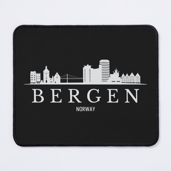 Item preview, Bergen skyline, Bergen Norway designed and sold by Dressyourflag.