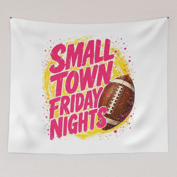 Item preview, Small Town Friday Nights , Football Fan Gift, Friday Night Football Graphic Tee, Small Town Gift, Football Mom Shirt designed and sold by Merchall  store.