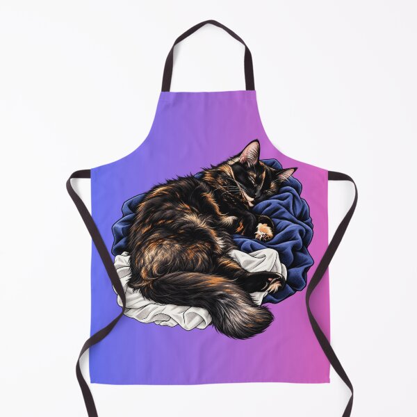 Item preview, Sleeping Tortoiseshell Cat on Rumpled Blankets designed and sold by TheSweetStack.