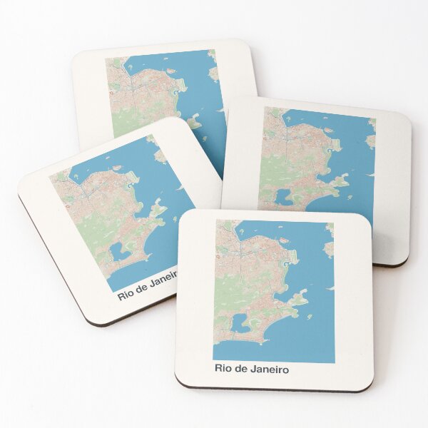 Item preview, Rio de Janeiro Minimalistic Map Art designed and sold by MapsNerd.