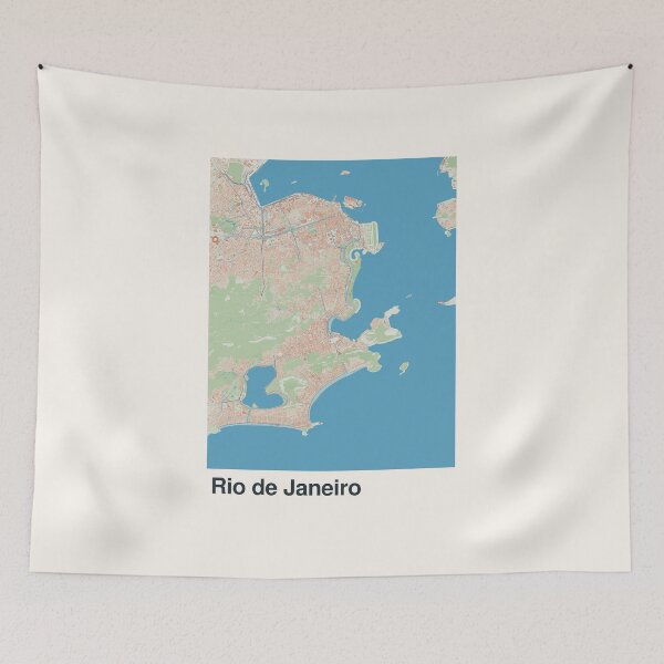 Item preview, Rio de Janeiro Minimalistic Map Art designed and sold by MapsNerd.