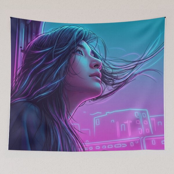 Item preview, Mable Sky Watching Thai GL Lgbtq+ Comic Book Art Home Wall Decor Print Poster Pride TV Series Movie Music designed and sold by Mind Space.