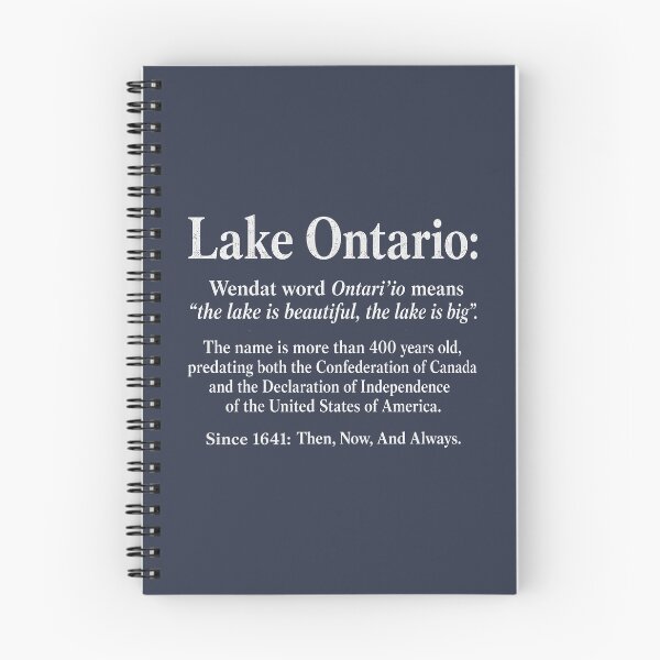 Item preview, Lake Ontario History Indigenous Word Definition designed and sold by HowToCanadian.