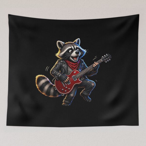 Item preview, Rocky Raccoon / Rockstar Raccoon  designed and sold by TheEndDesign.
