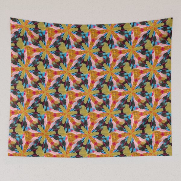 Item preview, Abstract and Seamless Hollyhock Flower Design designed and sold by kristalcurt.