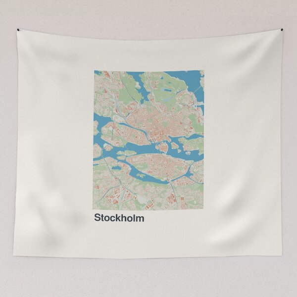 Item preview, Stockholm Minimalistic Map Art designed and sold by MapsNerd.