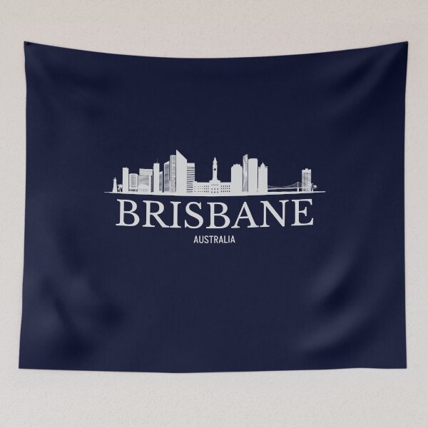 Aperçu de l'œuvre Vue panoramique de Brisbane, Brisbane, Australie créée et vendue par Dressyourflag.