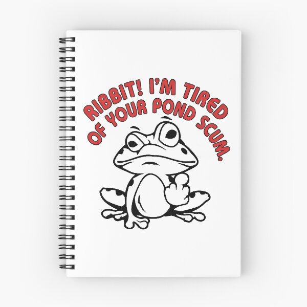 Item preview, Ribbit! I’m Tired of Your Pond Scum – Funny Tired Frog Humor designed and sold by artworkathome.