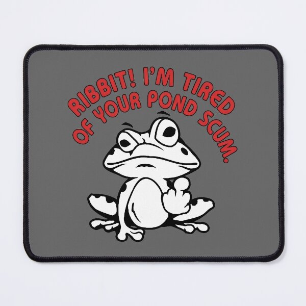 Item preview, Ribbit! I’m Tired of Your Pond Scum – Funny Tired Frog Humor designed and sold by artworkathome.