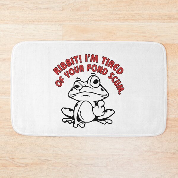 Item preview, Ribbit! I’m Tired of Your Pond Scum – Funny Tired Frog Humor designed and sold by artworkathome.