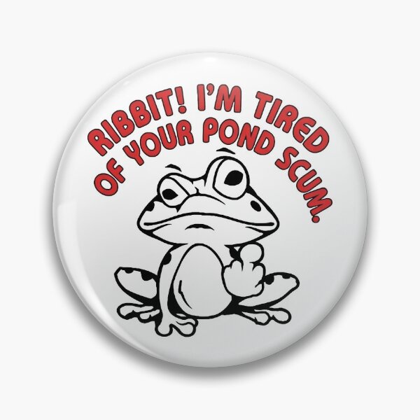 Item preview, Ribbit! I’m Tired of Your Pond Scum – Funny Tired Frog Humor designed and sold by artworkathome.
