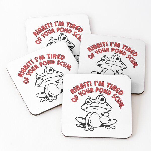 Item preview, Ribbit! I’m Tired of Your Pond Scum – Funny Tired Frog Humor designed and sold by artworkathome.